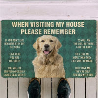 Rlease Remember Golden Retriever Doormat 3D Printed My Dog Doormat Non Slip Door Floor Mats Decor Porch Doormat