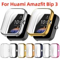 เคสปกป้องหน้าจอสำหรับ Amazfit Bip 3 Soft TPU สายนาฬิกาอัจฉริยะ Bip 3 Pro ปกป้องหน้าจอเคสกันกระแทก Huami Amazfit Bip 3 Pro