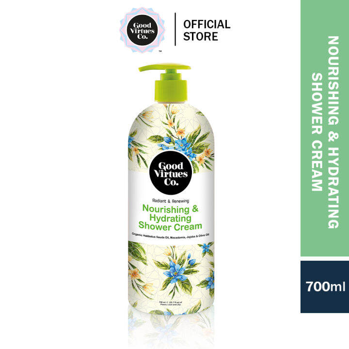 Good Virtues Co. Nourishing & Hydrating Shower Cream (700ml) Lazada