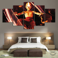 No Frame HD Printed Canvas Oil Painting Aang The Last Airbender Anime Poster Wall Art for Home Decor