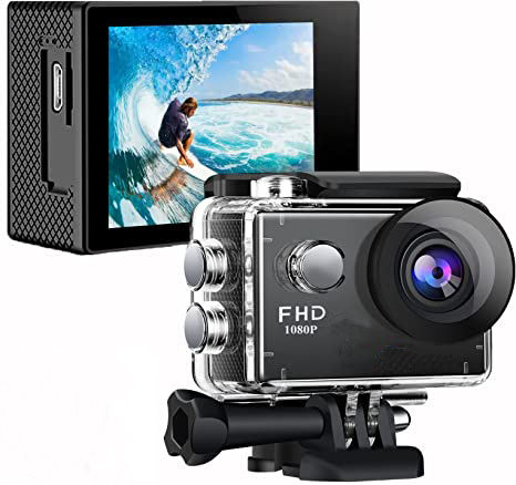 กล้องแอ็กชั่น-fhd-วีดีโอ-1080p-ถ่ายภาพนิ่ง-12mp-ชุดกันน้ำลึก-30ม-มุมมอง-170องศา-กันฝุ่น-กันเสทือน-จอ-2-นิ้ว-แบ็ตแถมในเครื่องถอดได้-อุปกรณ์ครบ