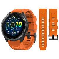 trterth QuickFit 22mm 26mm Silicone Strap For Garmin Forerunner 965 955 Solar 945 LTE 745/Epix Gen 2 Fenix 7 7X 6XPro 5Plus Watchband