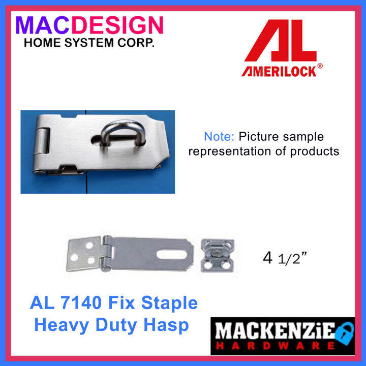 AMERILOCK AL 7140 Fix Staple Heavy Duty Hasp MACDESIGN HOME (OFFICIAL
