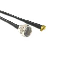 New F Male Female Jack Switch MMCX Male Plug Right Angle RF Coax Cable RG174 Wholesale Cabl Adapter