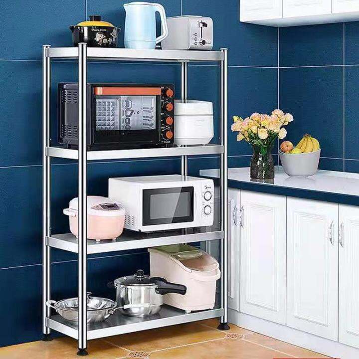 Kitchen Organizer Storage Rack Stainless Steel Kitchen Rack Microwave