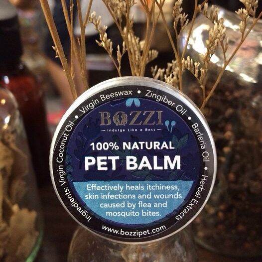 ฺbozzi-skin-care-pet-balm-บาล์มสมุนไพร-เพิ่มความชุ่มชื้นและฟื้นฟูปัญหาผิวหนัง-สำหรับสัตว์เลี้ยงทุกสายพันธุ์-30gm