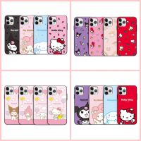 【Compatible for iPhone 14 Series Added】 Hello Kitty Sanrio Magnetic Open Card Bumper Case 2 Galaxy Samsung Note 14pro 13 S22 s2b