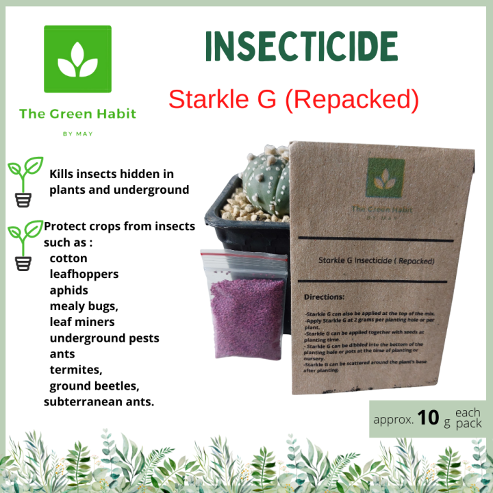 The Green Habit by May Starkle G insecticide repacked 20 grams