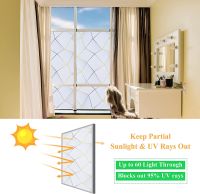 、‘】【【 3D Frosted Window Film Privacy Sun UV Blocking Glass Vinyl For Home Static Cling Non Adhesive Window Stickers Heat Insulation