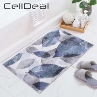 Non-slip Bathroom Mat Flowers Birds Pattern Bath Mats Hallway Kitchen Entrance Doormat Shower Room Floor Car Home Decoration