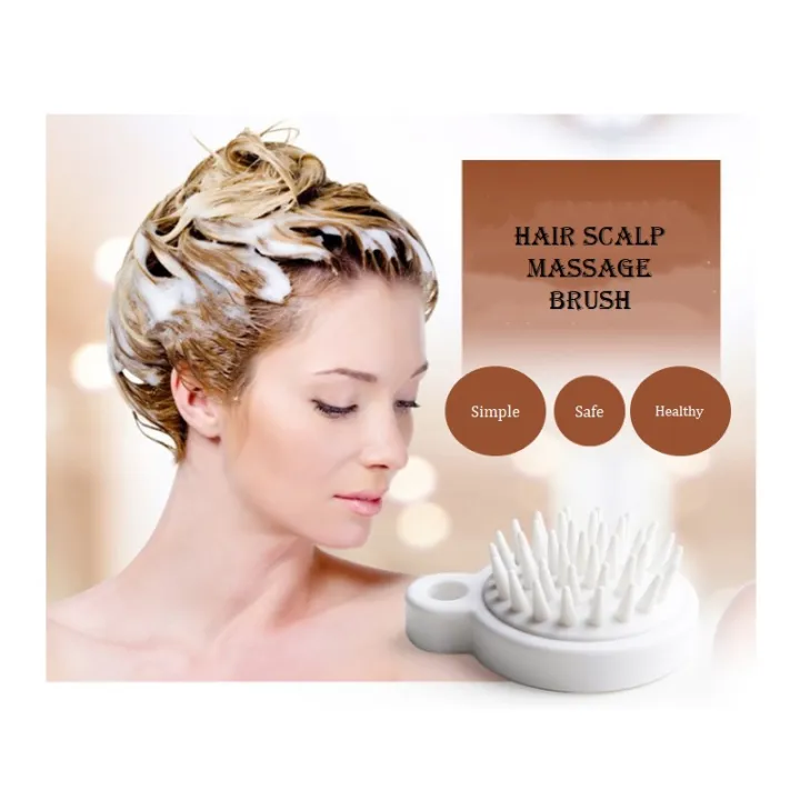 Japanese Hair Scalp Healthy Massage Brush Comb Hair Wash Silicone Scalp
