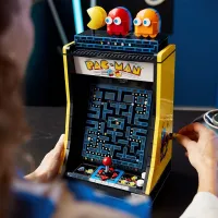 บล็อกตัวต่อตู้อาร์เคด10323 Pac-Man 2651ชิ้นเกมย้อนยุคอิฐของเล่นสำหรับเด็กผู้ชาย Kado Ulang Tahun ผู้ใหญ่2023ใหม่