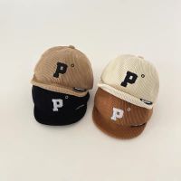 【cw】 2022 Baby Boy New SimplePeaked Cap Fashion CorduroyProtection HatAll-matchColor Baseball Caps