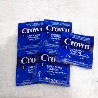 Okamoto® Crown Skinless Skin Condoms 53-54 mm 5,10 or 20 Pieces โอกาโมโต ถุงยางอนามัย  เนื้อบางเบา ผิวเรียบ Condom USA คอนดอม