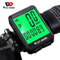 WEST BIKING Waterproof Bicycle Computer WirelessWired MTB Bike Cycling Odometer Stopwatch Speedometer Watch LED Digital Rate