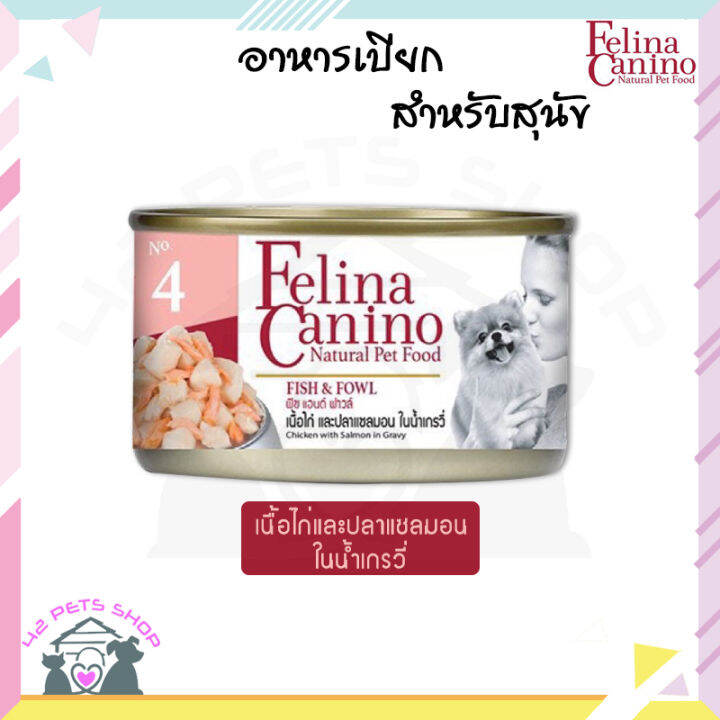 42pets-felina-canino-dog-food-อาหารสุนัขเปียก-บรรจุกระป๋อง-ปริมาณ-80g