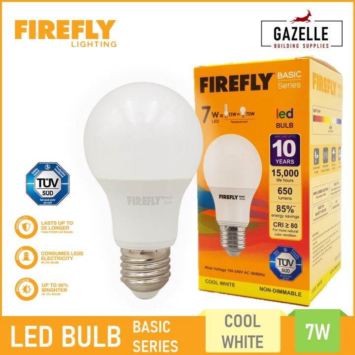 Firefly Basic Series LED Bulb Cool White - 7 Watts | Lazada PH