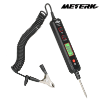 Meterk HABOTEST เครื่องทดสอบวงจรรถยนต์เครื่องวัดโวลต์รถยนต์0.8V-100V วงจรบำรุงรักษาความผิดพลาดของรถยนต์จอแสดงผลดิจิตอล LCD ปากกาทดสอบที่มีสายไฟสปริง PU แบบพกพา