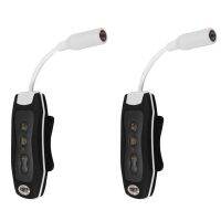 2X 8GB MP3 Player Swimming Underwater Diving Spa + FM Radio Waterproof Headphones Black