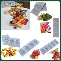 SHUKEYI Bakeware เครื่องมืออบ ลายฉลุช็อคโกแลต แม่พิมพ์ซิลิโคน แม่พิมพ์ Fondant ขอบตกแต่งเค้ก แม่พิมพ์ลูกไม้เค้ก