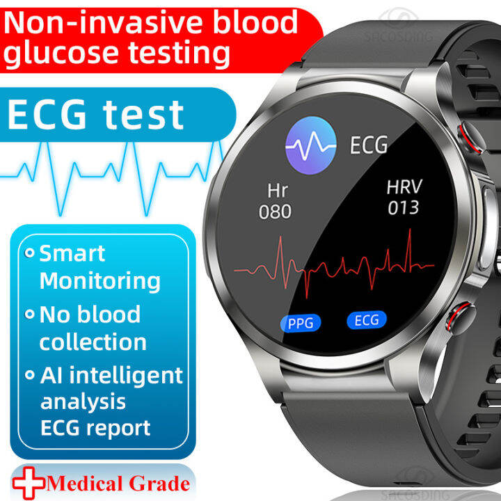 Baru Glukosa Darah Smartwatch Ecg Ppg Pemantauan Kadar Jantung Tekanan ...