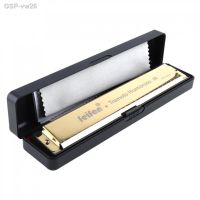 Blues Tremolo Harmonica 10 furos 8K Titanium órgão bucal instrumentos musicais com estojo