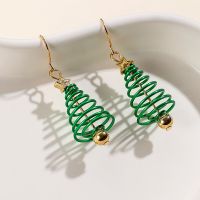 ‘；【- Creative Christmas Tree Earrings For Women Girls Female New Fashion Alloy Earrings Jewelry Happy New Year Festival Party Gifts