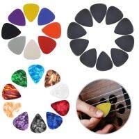 10pcs 0.46/0.71/0.8mm Celluloid Guitar Pick Mediator for Acoustic Electric Thick Guitar Musical Instruments Picks Random Color Guitar Bass Accessories