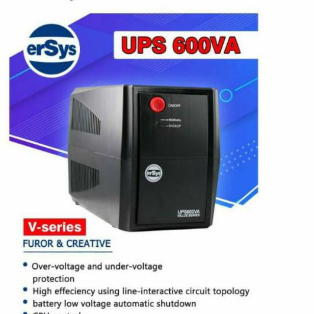 Ups Eyota Ersys Power Pro Va Power Supply Line Interactive