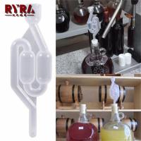 1PC Homemade Vent Air Lock Exhaust One-way for Honey White and Alcohol Fermentation Transparent Plastic Home Make