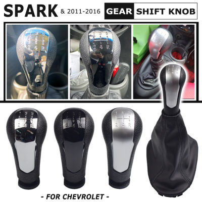 สำหรับ Chevrolet Matiz Spark M300 2009 2010 2011 2012 2013 2014 2015 2016รถ5เกียร์ Shift Stick Knob ระดับ PU หนัง Boot