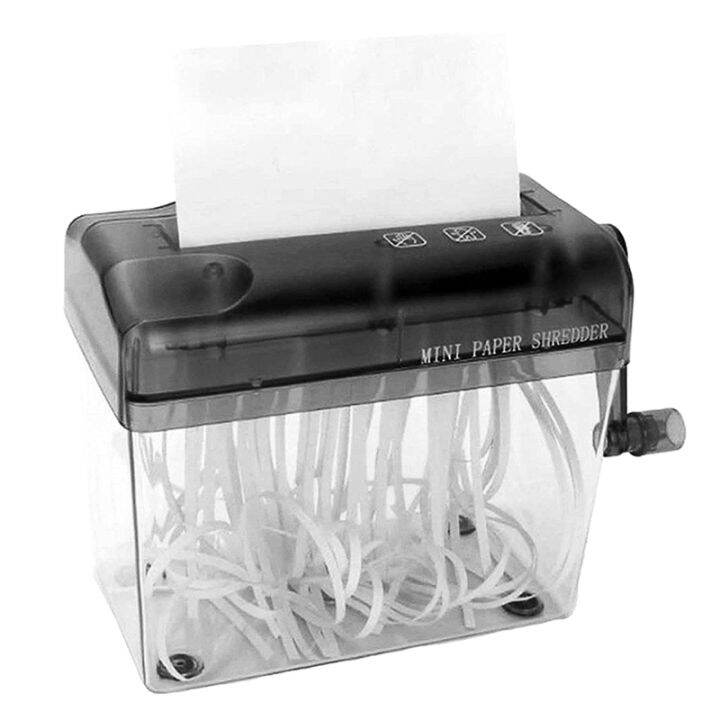 Mini Hand Shredder Portable Paper Shredder A6 Manual Shredder Documents ...