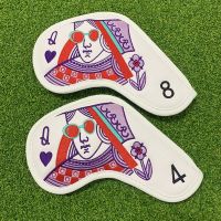 Kings Golf Iron Cover Cover Irons Club PU Leather Golf Head Cover Golf Accessories Magnet Closure 10 Piece Set