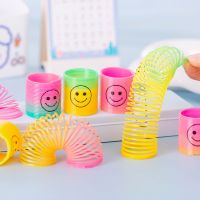 15Pcs Mini Springs Rainbow Circle Puzzle Kids Funny Educational Toy for Child Birthday Party Favors Souvenir Gifts Goodie Bag