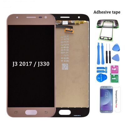 J330 J3จอ Lcd สำหรับ Samsung Galaxy J330 J330f J330g ตัวแสดงอ่านแอลซีดีหน้าจอสัมผัสประกอบ Digitizer J3 Pro