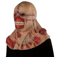 Halloween Zombie Mask Scary Tyrant Horror Evil Mask Cosplay Nemesis Costume Props Horror Movie Latex Clown Mask Devil Face Cover