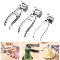 Handheld Garlic Press Crusher Stainless Steel Garlic Smasher Squeezer Manual Press Grinding Tool Kitchen Accessories Graters  Peelers Slicers