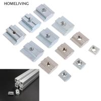 HOME 10Pcs T Sliding Hammer Nut Block Square Nuts M4/M5/M6 Nut 20/30/40/45 Series .