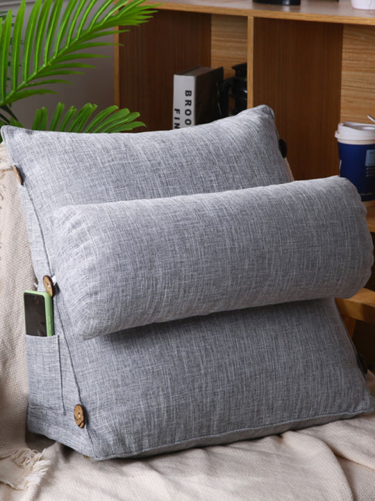 Adjustable Support Cushion,cotton Linen Headrest Backrest Triangle