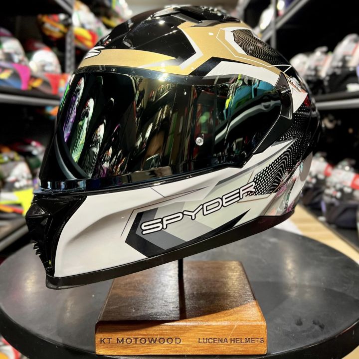 SPYDER STRIKE V2 S5 ENERGY Full Face Dual Visor Helmet w/ FREE EXTRA ...