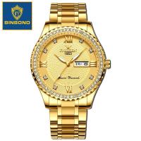 Internet celebrity brand watch mens local tyrant gold non-mechanical stainless steel luminous waterproof trend gift