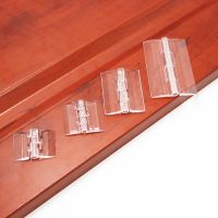 【hot】 10Pcs 25X33 30X33 38X45 65x42 Plastic Folding Hinges Transparent Plexiglass Hinge Durable