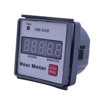 【CW】Digital Hourmeter AC 220V HM-D48 0‑999.99h Timer Universal Hour Meter Gauge for Lawn Mower Generator Farm Tractor Motor B03D