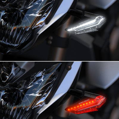 รถจักรยานยนต์ ไฟเตือน LED ไฟวิ่งกลางวันกันน้ำ Universal สำหรับรุ่น DC12V