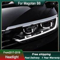 ไฟหน้ารถสำหรับ VW Magotan B8 Passat R-Line 2017-2019 LED ไฟท้ายไฟฉายคาดศีรษะไฟฉายคาดศีรษะ DRL ไฟหน้าประกอบ