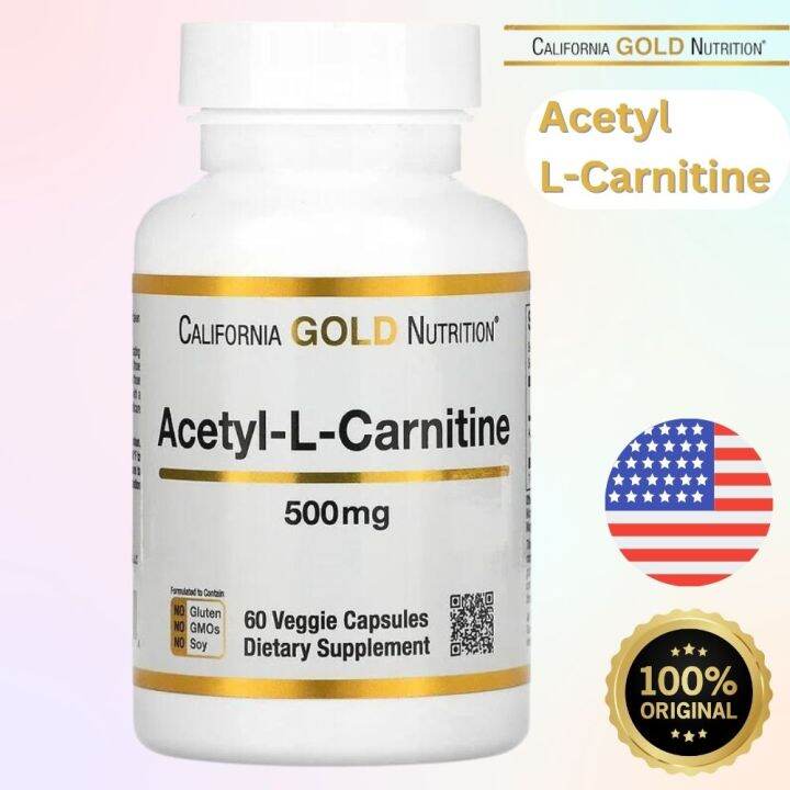 California Gold Nutrition, AcetylLCarnitine, 500 mg, 60 Veggie