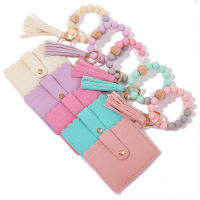 Multicolor ซิลิโคนพวงกุญแจ Charms พู่ลูกปัดพวงกุญแจสำหรับคีย์ Wristlet สร้อยข้อมือ Keyring สำหรับผู้หญิงขายส่งอุปกรณ์เสริม New