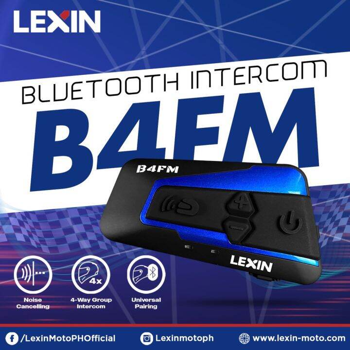 CODLexin B4FM 4 Bikers Bluetooth Motorcycle Helmet Headsets