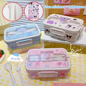 Kawaii Bento Box Cute Leakproof Stackable Lunch Box with Cartoon