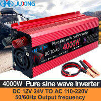 JUXING 4000W เพียวไซน์เวฟยานพาหนะอินเวอร์เตอร์ DC12V / 24V เพื่อ AC220V แปลงพลังงานพร้อมจอแสดงผล LED สากลซ็อกเก็ตเหมาะสำหรับรถยนต์รถบรรทุกกลางแจ้งไ